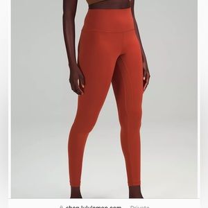 Lululemon align leggings in cayanne size 4 great condition 25” length